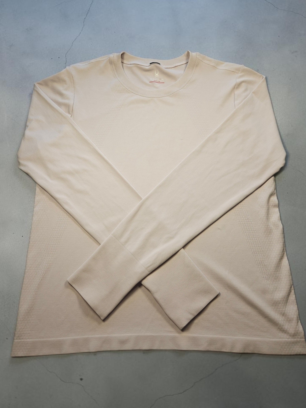 Spyder Women's Activewear Long Sleeve Crewneck Top in Light Grey